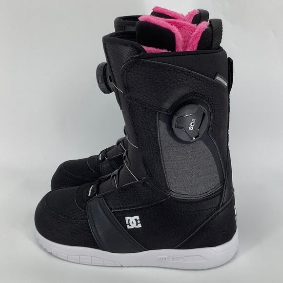 DC Women's Size 5 Black/White/Pink Lotus 2023 Step On Snowboard Boots W BR4-4 - Picture 3 of 11